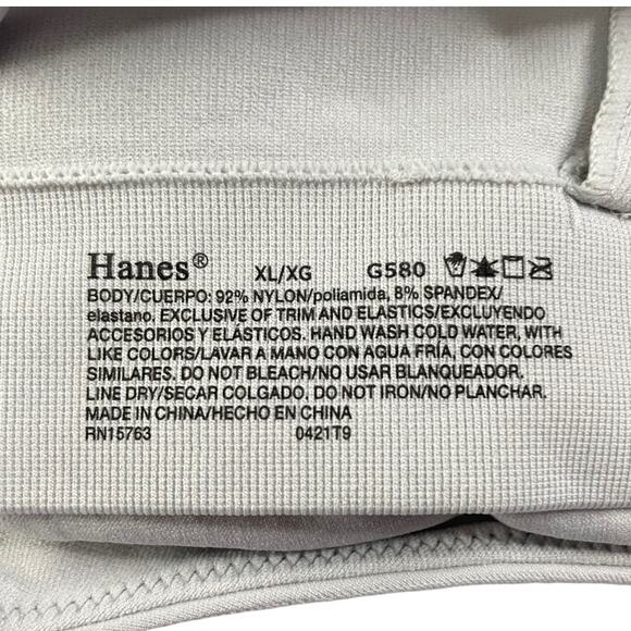Hanes Womens Size XL Comfort Flex Fit Unlined Seamless Wireless Convertable Bra - Picture 5 of 8